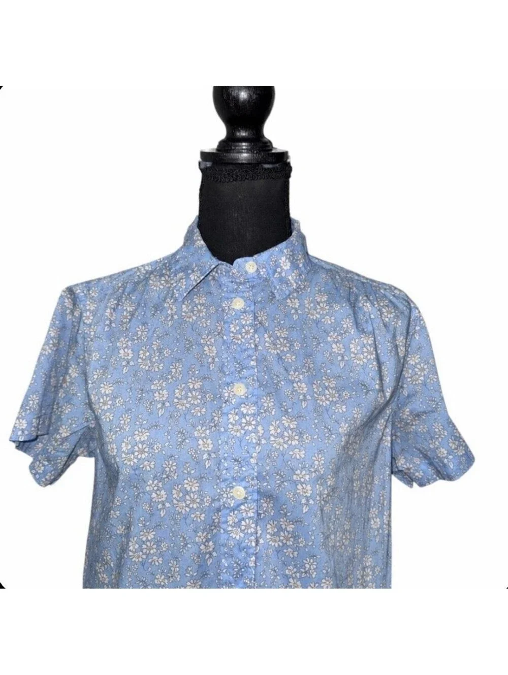 J.CREW Classic-Fit Cotton Short-Sleeve Shirt in Liberty® Capel Floral Blue-4